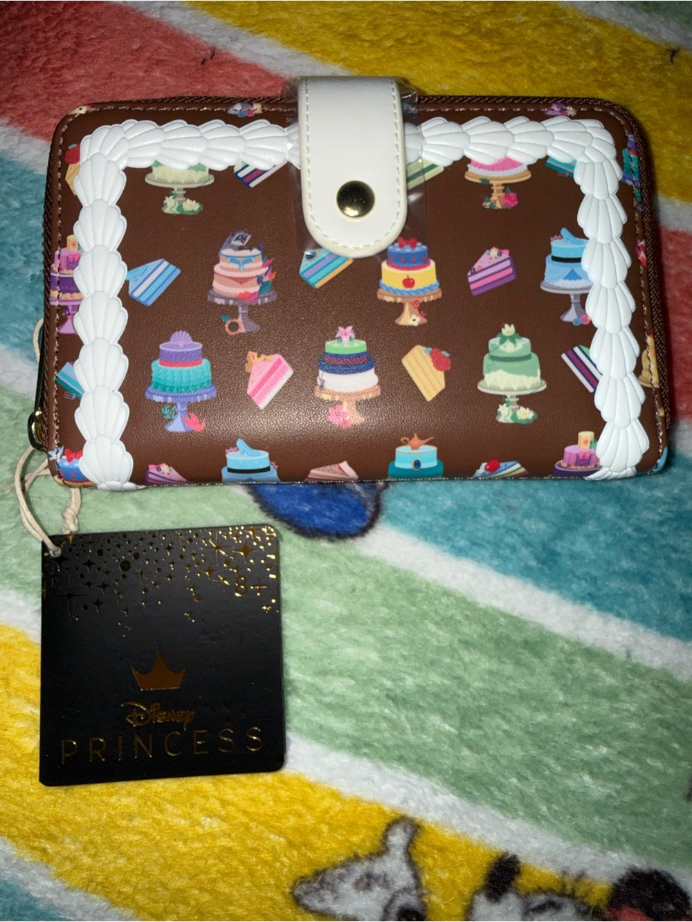 Disney Princesses Loungefly hard tag cake wallet